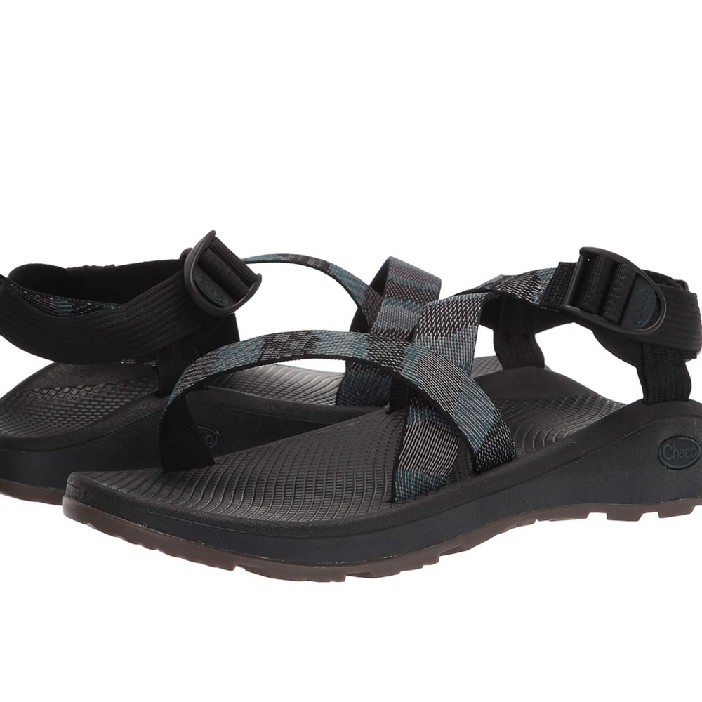 Chaco Men's Black and Gray Sandals